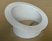 Load image into Gallery viewer, 6&quot; INCH SLOPE RECESSED CEILING CAN LIGHT STEP TRIM BAFFLE R40 PAR38 WHITE