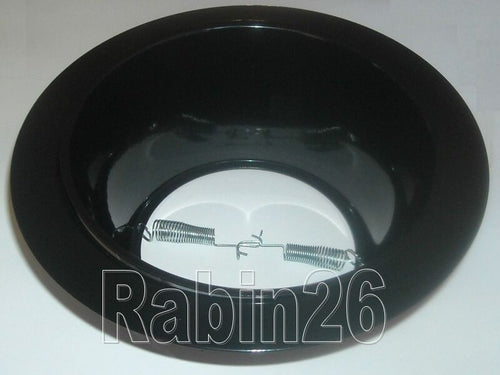 6 INCH RECESSED LIGHT BLACK SMOOTH REFLECTOR TRIM BAFFLE R30 R40