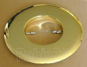 6" RECESSED CAN LIGHT OPEN METAL TRIM RING R30 PAR30 SHINY GOLD BRASS REFLECTOR