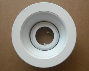 4" INCH RECESSED CAN LIGHT WHITE SMOOTH REFLECTOR BAFFLE TRIM MR16 12V