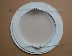 6" RECESSED CAN LIGHT PLASTIC RING SHOWER TRIM ALBALITE FROSTED MILKY LENS WHITE
