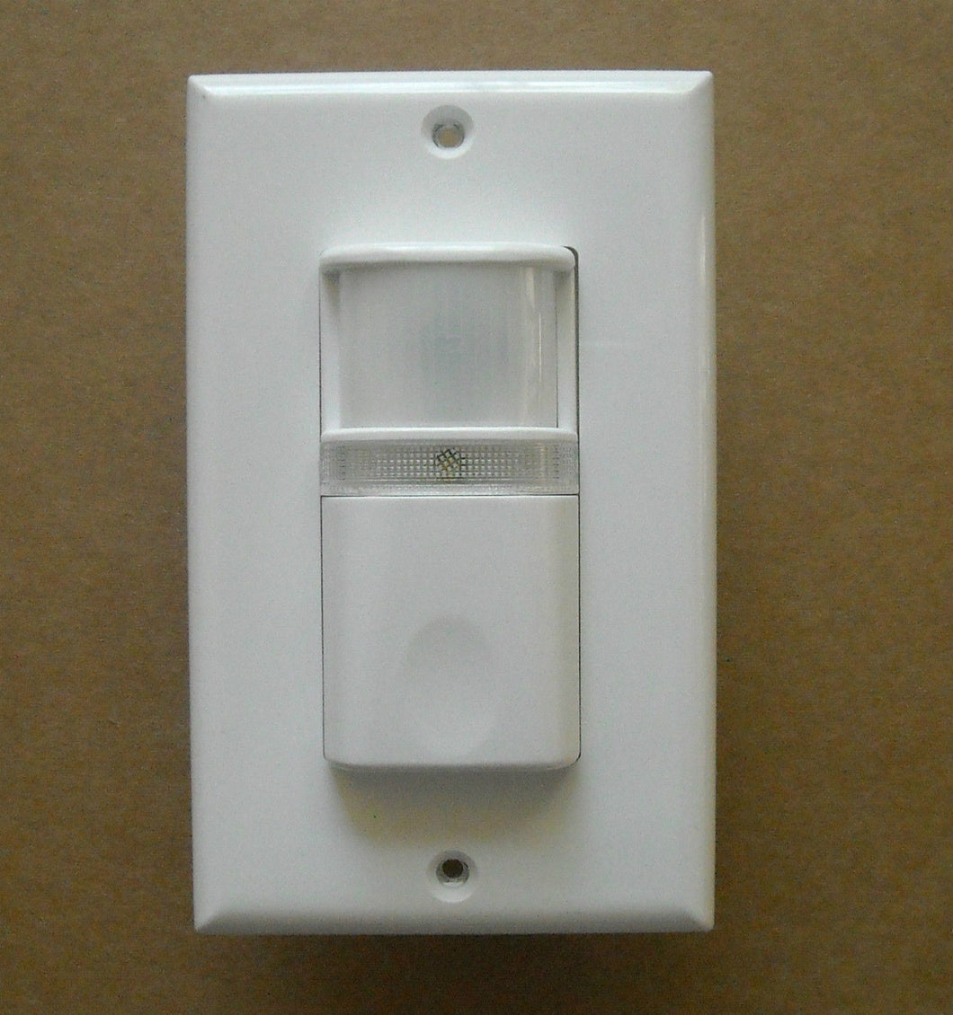 VACANCY (MANUAL-ON OCCUPANCY) WALL MOTION SENSOR DETECTOR SWITCH LED NIGHT LIGHT