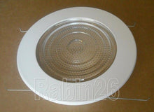 Load image into Gallery viewer, 5&quot; INCH RECESSED CAN LIGHT REFLECTOR CHROME SHOWER TRIM GLASS CLEAR LENS WHITE