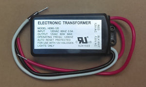 ELECTRONIC DIMMABLE TRANSFORMER 120VAC TO 12VAC HALOGEN LAMP LIGHT HD60 60W MAX.