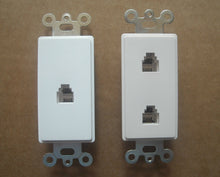 Load image into Gallery viewer, WALL DECORA SINGLE DOUBLE TEL PHONE JACK SOCKET WHITE