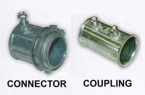 EMT INDOOR SET SCREW CONNECTOR / COUPLING 1/2" 3/4" 1" 1-1/4" 2" 2-1/2" 3" 4"