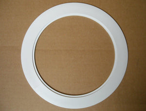 6" INCH RECESSED CEILING CAN LIGHT OVER SIZE PLASTIC TRIM RING WHITE