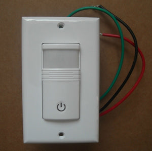 OCCUPANCY / VACANCY WALL MOTION SENSOR DETECTOR 120/277V SWITCH WHITE NO NEUTRAL
