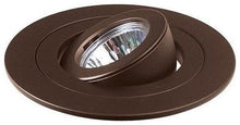 Load image into Gallery viewer, 4&quot; INCH CAN 12V MR16 RECESSED LIGHT ADJUSTABLE RING GIMBAL TRIM BROWN BRONZE