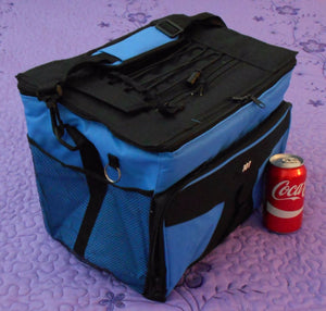 LARGE PORTABLE BEER DRINK WATER COOLER TOTE PICNIC LUNCH BOX BAG YELLOW RED BLUE