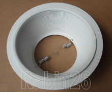 Load image into Gallery viewer, 6&quot; INCH RECESSED CAN LIGHT STEP TRIM BAFFLE R30 R40 PAR30 PAR38 FITS HALO JUNO CAN WHITE