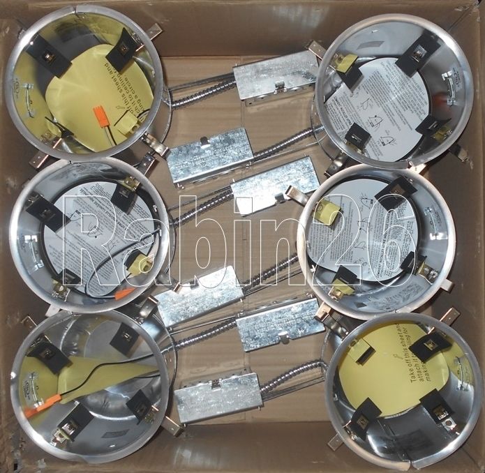 PACK OF 6 >> REMODELING 6 INCH HOUSING RECESSED CAN LIGHT - REMODEL RETROFIT LED