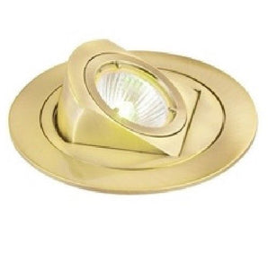 4" INCH RECESSED CAN 12V MR16 LIGHT ADJUSTABLE ELBOW CEILING TRIM BRASS GOLD