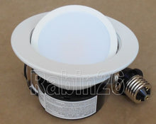 Load image into Gallery viewer, 4&quot; RECESSED CAN LIGHT DIMMABLE LED RETROFIT KIT ADJUSTABLE GIMBAL 120V WHITE