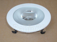 Load image into Gallery viewer, 4 INCH RECESSED CAN 12V MR16 SHOWER TRIM REFLECTOR FROSTED CLEAR LENS WHITE RING