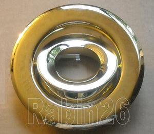 4" INCH CAN 12V MR16 RECESSED LIGHT ADJUSTABLE RING GIMBAL TRIM SHINY BRASS GOLD