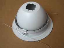 Load image into Gallery viewer, 6&quot; RECESSED CAN 120V R30 LIGHT ADJUSTABLE RETRACT REGRESSED EYEBALL TRIM WHITE