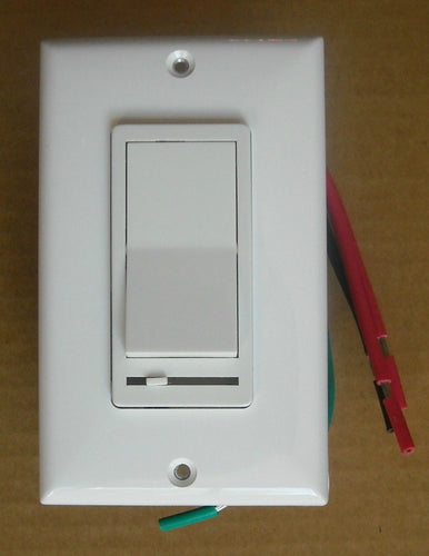 WALL DECORA SINGLE POLE / 3WAY LED & CFL ROCKER SWITCH BOTTOM SLIDE DIMMER WHITE