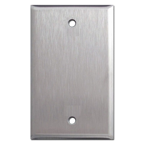 BLANK STAINLESS STEEL WALL COVER PLATE 1 2 3 4 GANG