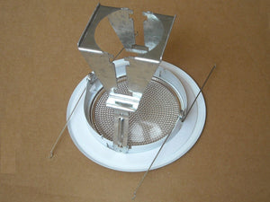 5" INCH RECESSED CAN LIGHT METAL SHOWER TRIM FROSTED MILKY LENS WHITE