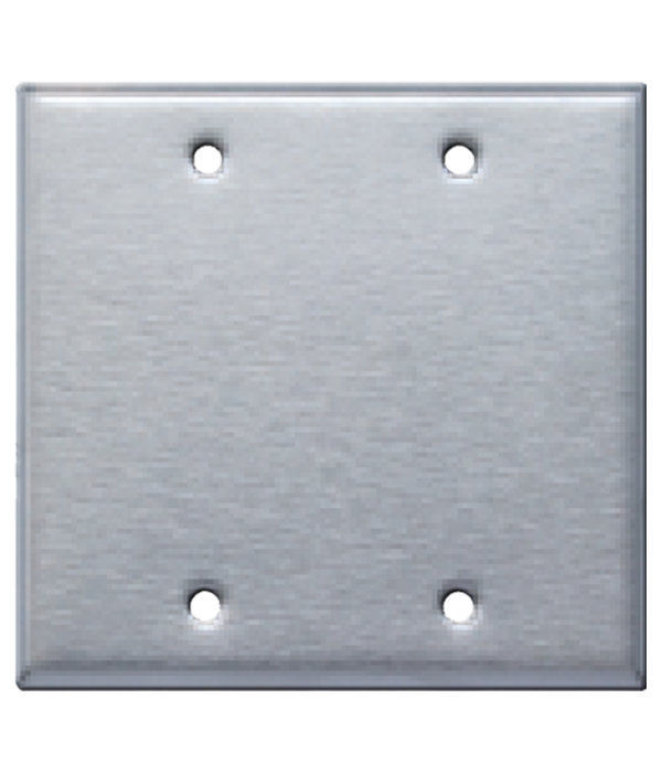BLANK STAINLESS STEEL WALL COVER PLATE 1 2 3 4 GANG