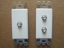 Load image into Gallery viewer, WALL DECORA SINGLE DOUBLE TV CABLE JACK SOCKET WHITE