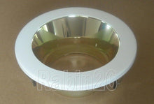 Load image into Gallery viewer, 4&quot; RECESSED LIGHT SMOOTH POLISH GOLD BRASS REFLECTOR TRIM BAFFLE R20 PAR20 120V