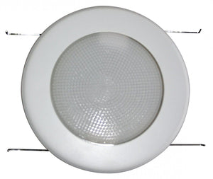 5" INCH RECESSED CAN LIGHT METAL SHOWER TRIM FROSTED MILKY LENS WHITE