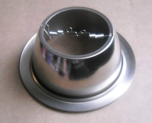 6" RECESSED CAN LIGHT SMOOTH MATTE OPEN TRIM CONE BAFFLE R30 SILVER SATIN NICKEL