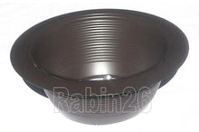 Load image into Gallery viewer, 6&quot; CEILING RECESSED LIGHT BRONZE BROWN STEP TRIM BAFFLE R30 FITS HALO JUNO CAN