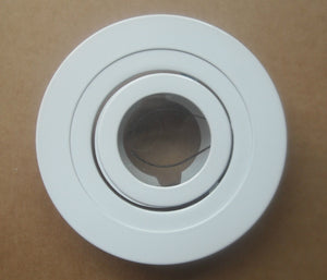4" INCH CAN 12V MR16 RECESSED LIGHT ADJUSTABLE RING GIMBAL TRIM WHITE