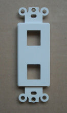 Load image into Gallery viewer, DECORA KEYSTONE JACK 1 2 3 4 6 PORT MODULAR WALL INSERTS COVER PLATE WHITE